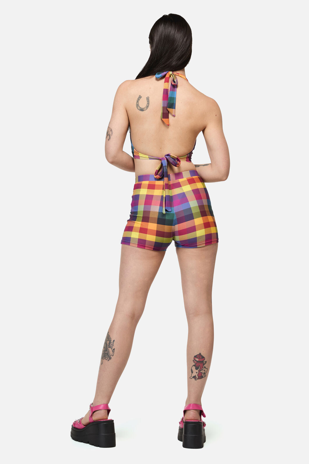 Dangerfield - Cosy Check Bikini Bottom - multi