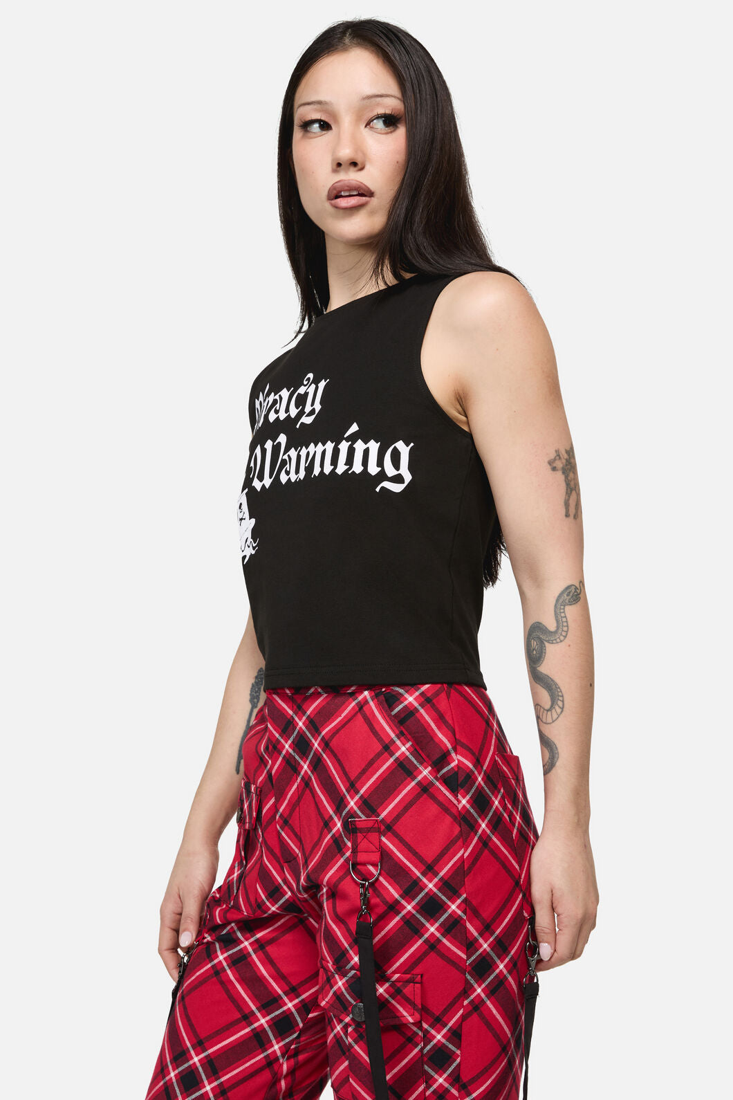 Dangerfield - Piracy Print Punk Tank Top - black