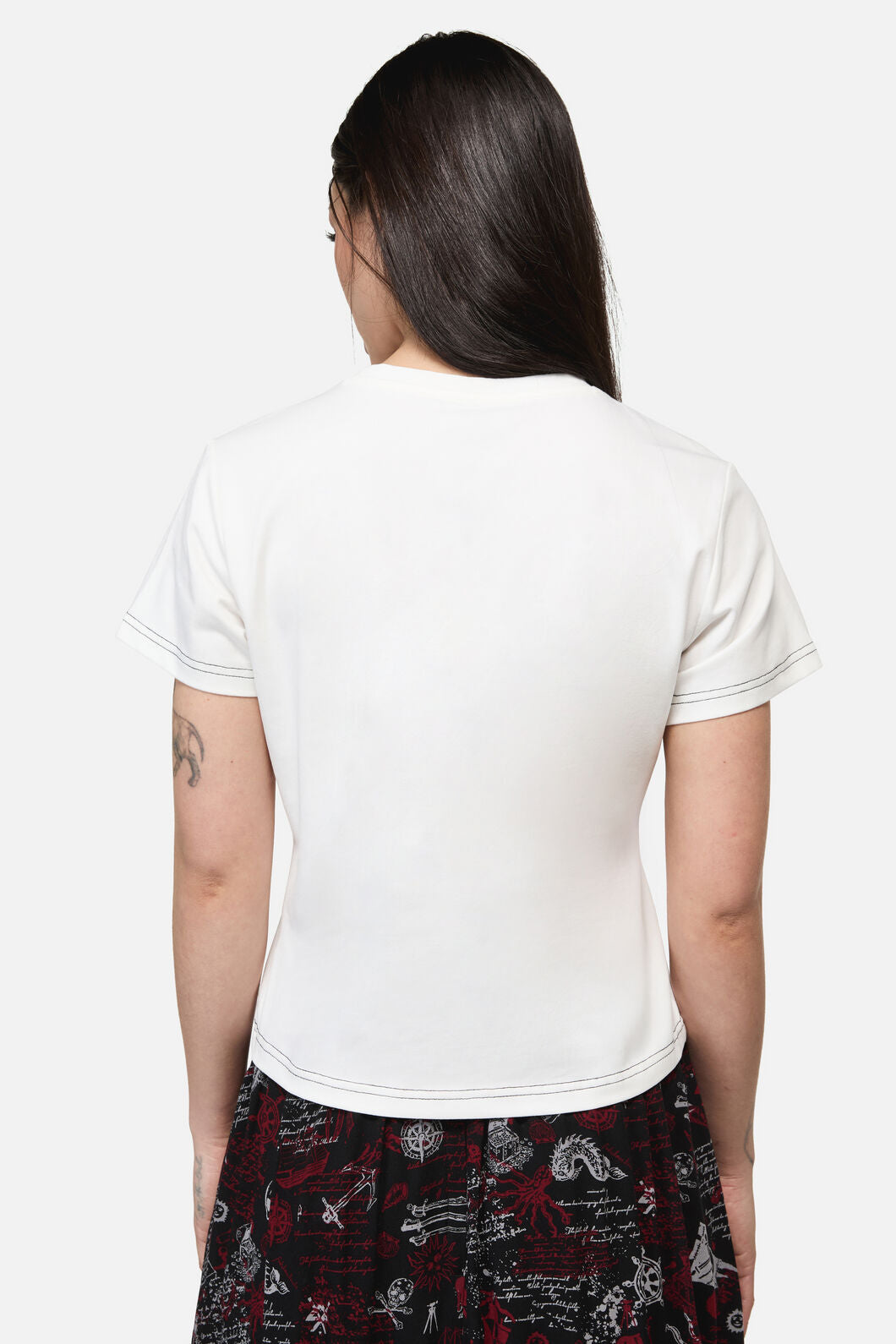 Dangerfield - Pirate Flag Print Punk Tee - cream