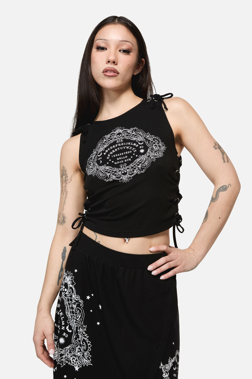 Dangerfield - Séance Goth Print Tank Top - black