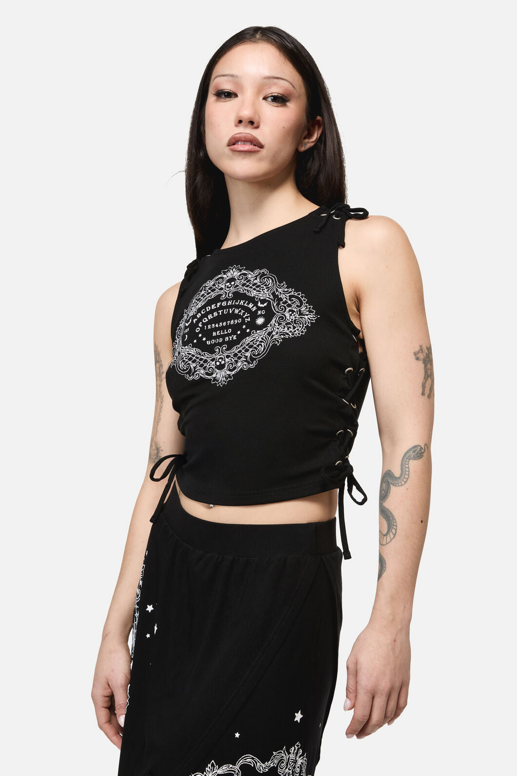 Dangerfield - Séance Goth Print Tank Top - black