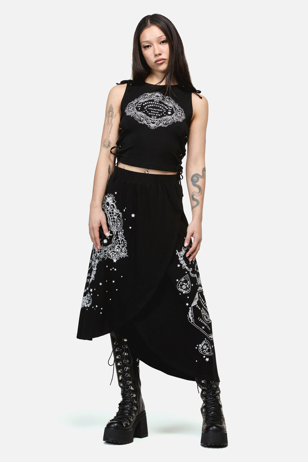 Dangerfield - Séance Goth Print Tank Top - black