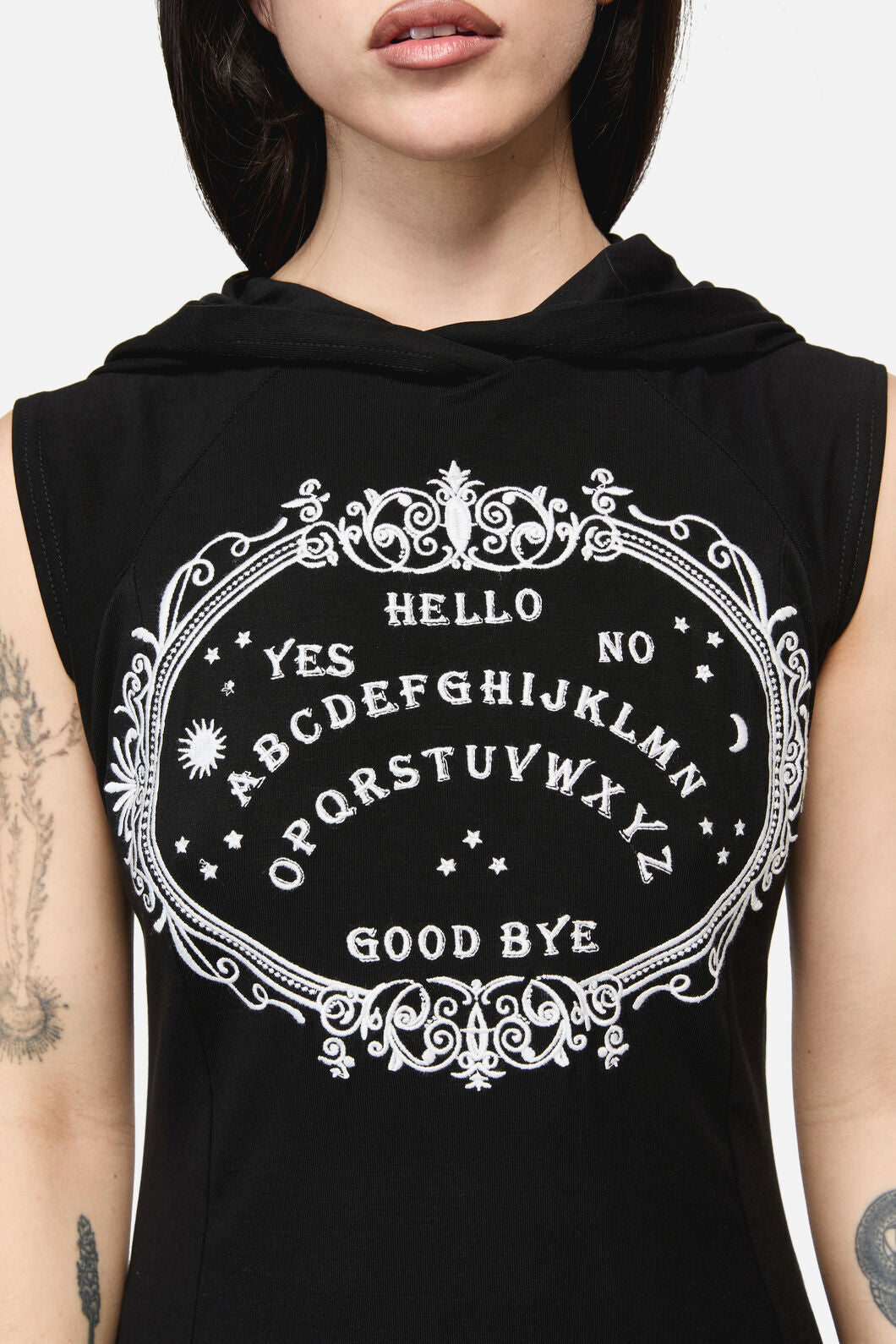 Dangerfield - Séance Hooded Goth Maxi Dress - black