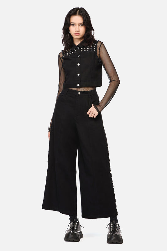 Dangerfield - Barb Stud Trim Jean - black