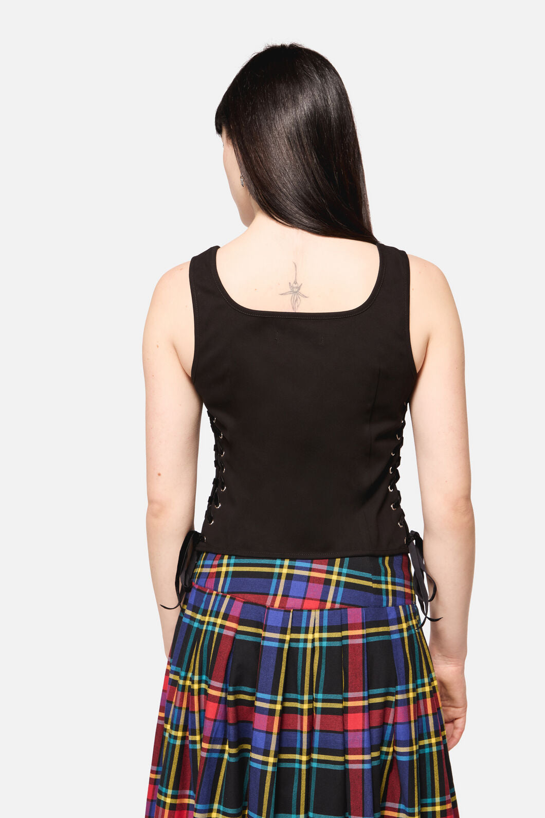 Dangerfield - All Tied Up Punk Corset - black