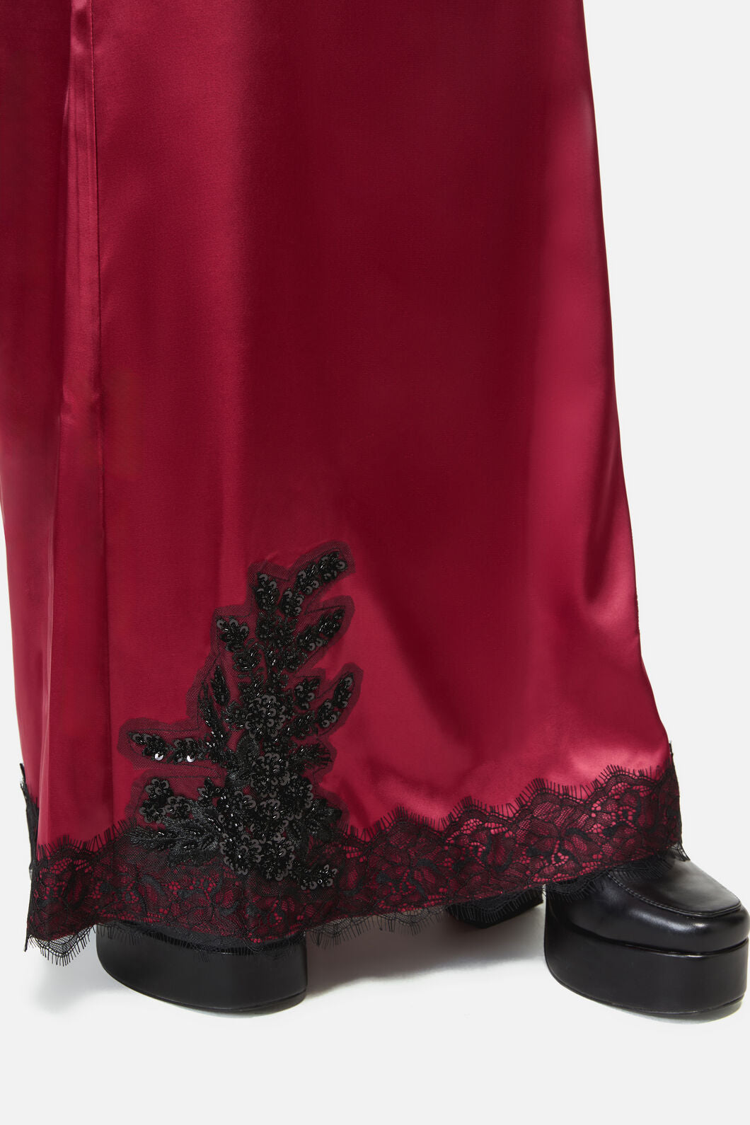 Dangerfield - Rosalie Formal Lace Trim Skirt - red