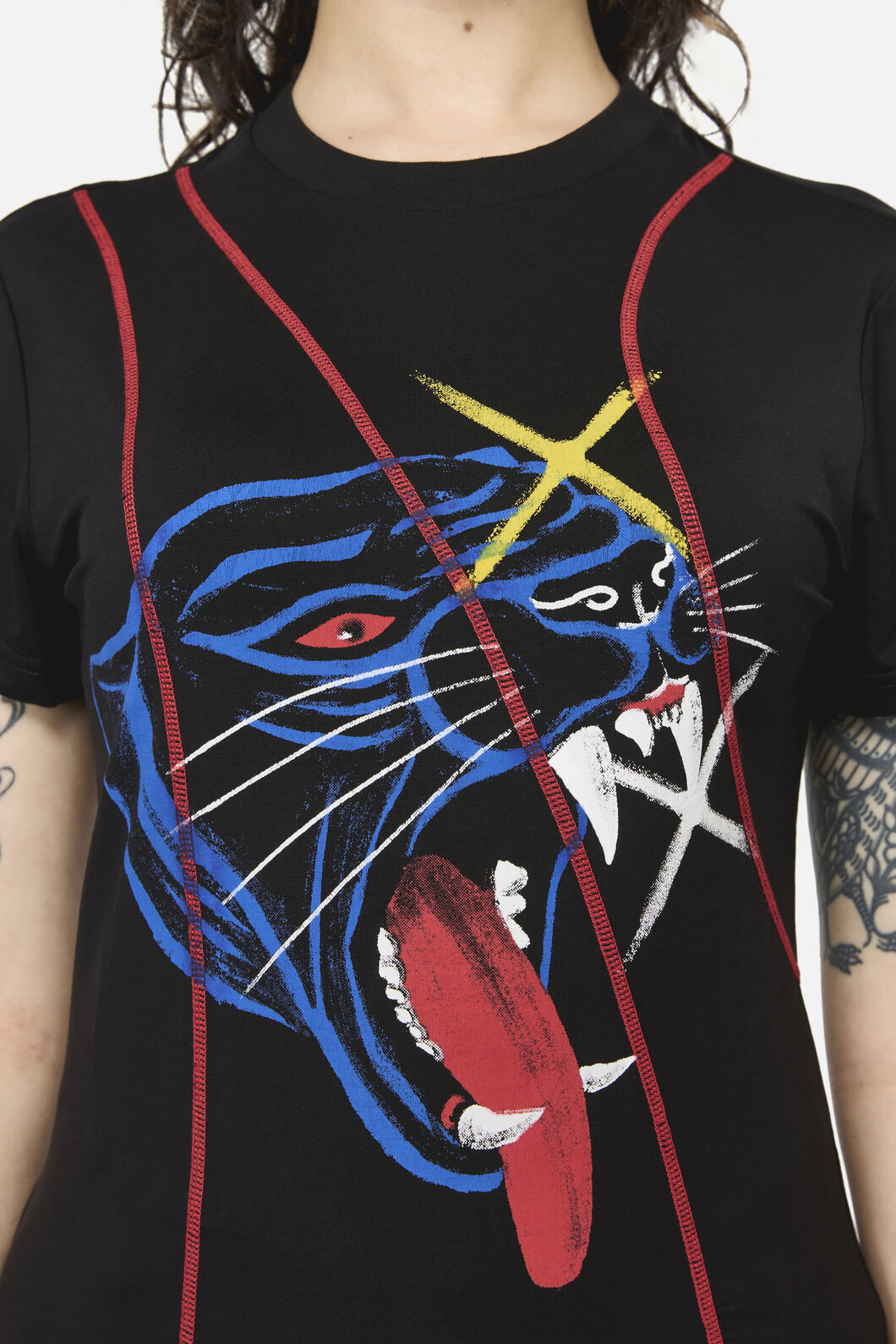 Dangerfield - Rawr Punk Stitch Tee - black