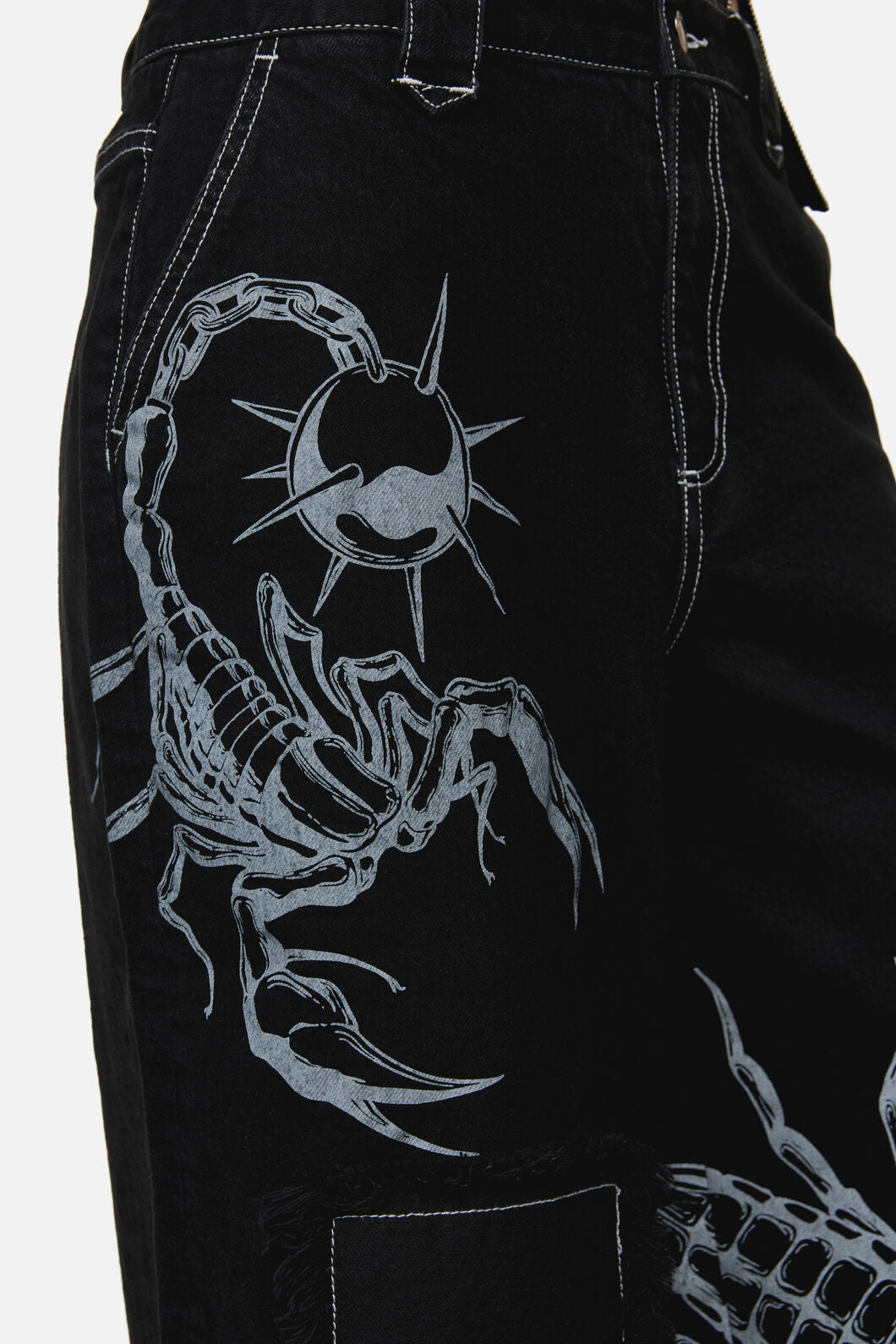 Dangerfield - Dread Distressed Patch Jeans - black