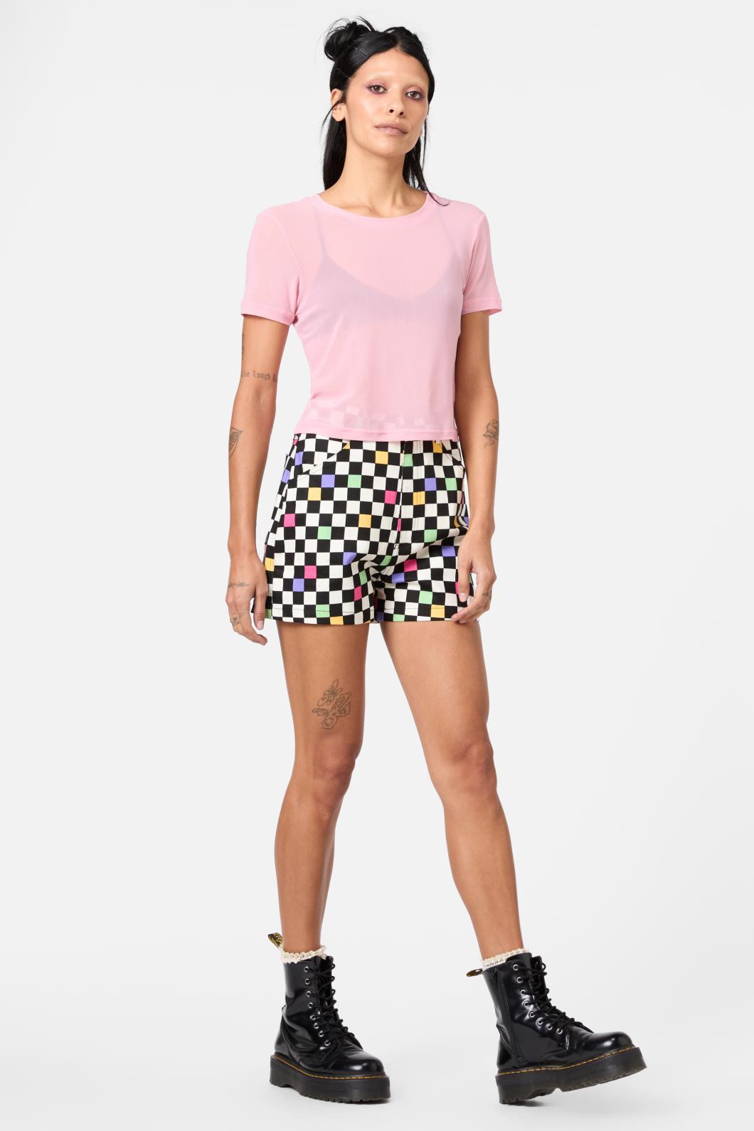 Dangerfield - Maritime Mesh Top - pink