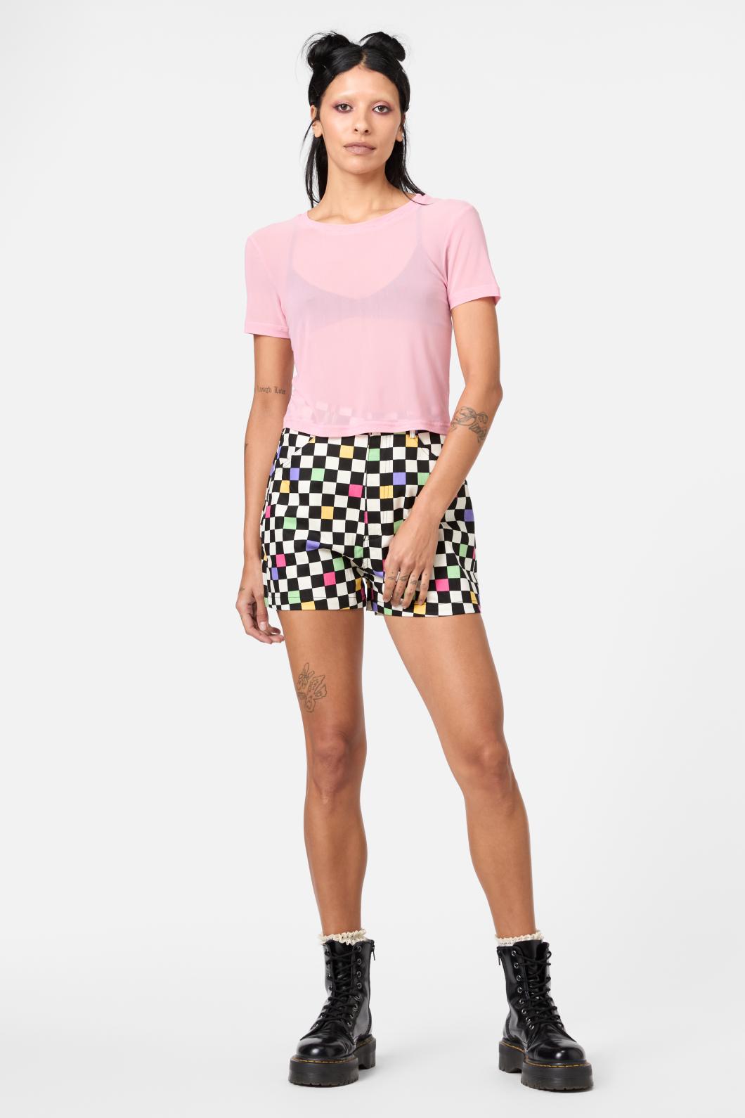 Dangerfield - Maritime Mesh Top - pink
