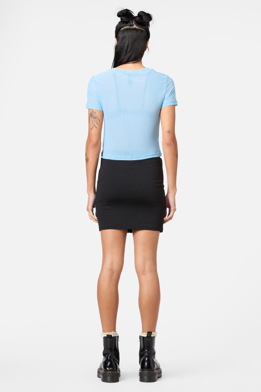 Dangerfield - Maritime Mesh Top - sky-blue