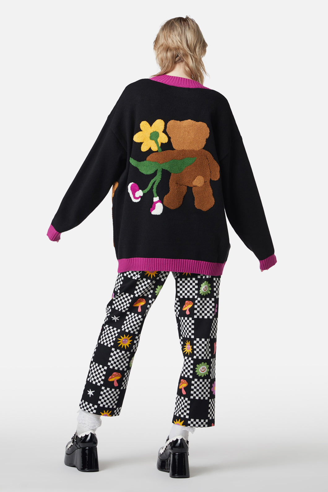 Dangerfield - Becoming Friends Fluffy Cardi - black