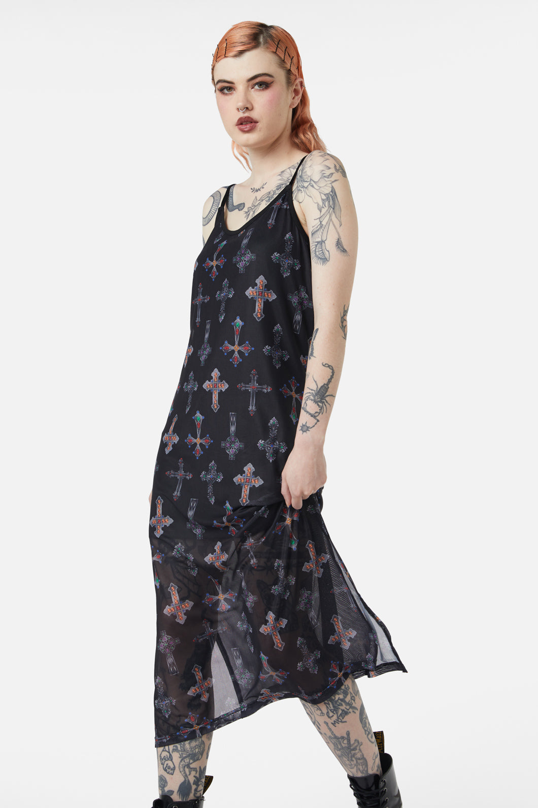 Dangerfield - Hope Had Died Mesh Dress - black