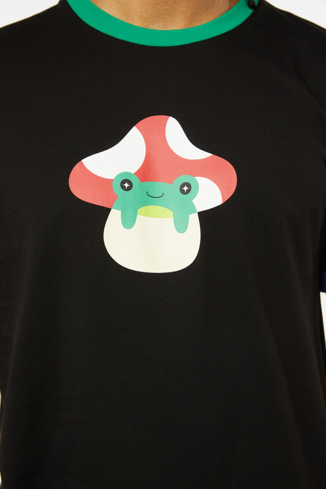 Dangerfield - Little Frog Shroom Cap Tee - black