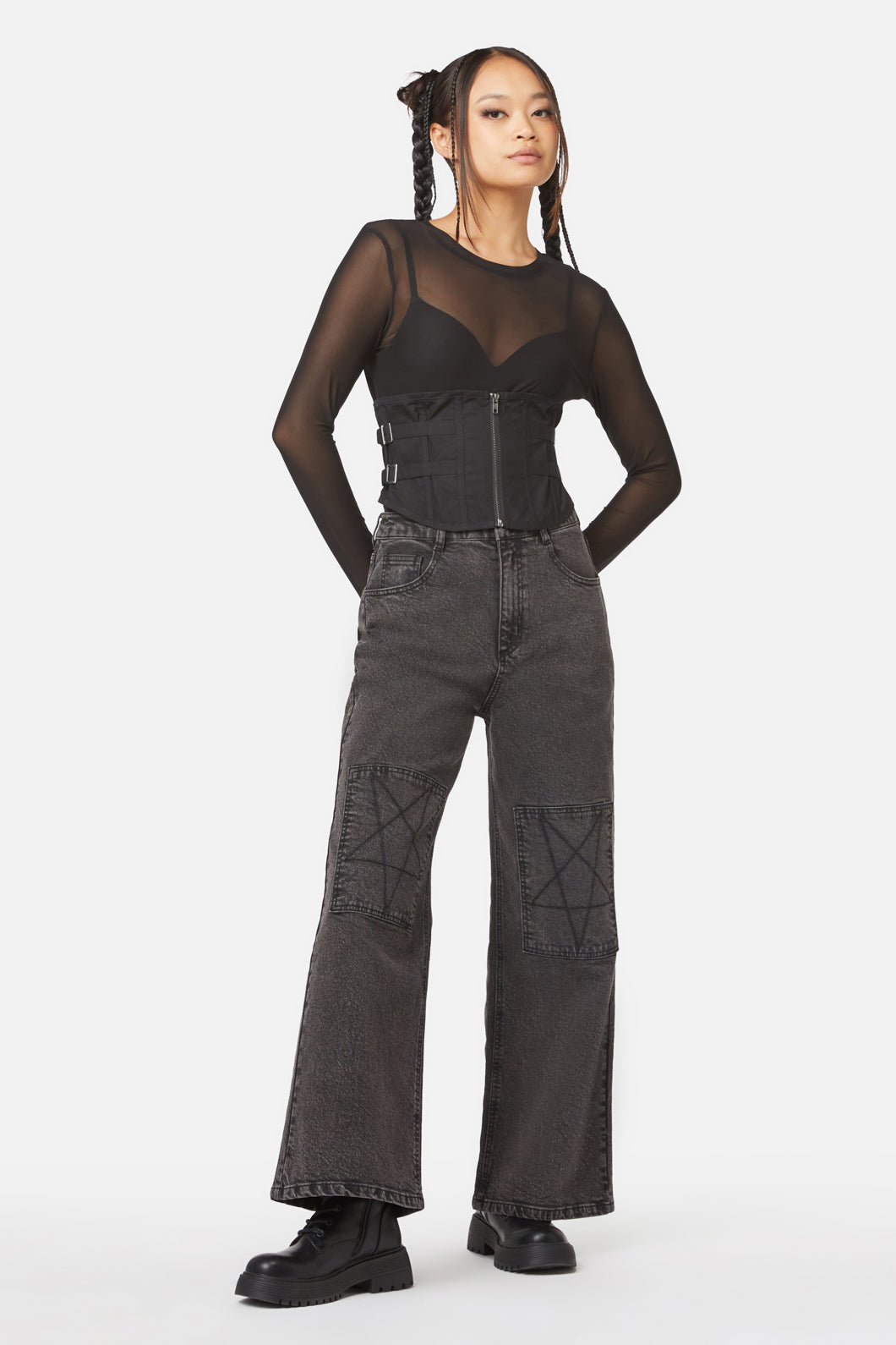 Dangerfield - Field Work Utility Underbust Corset - black