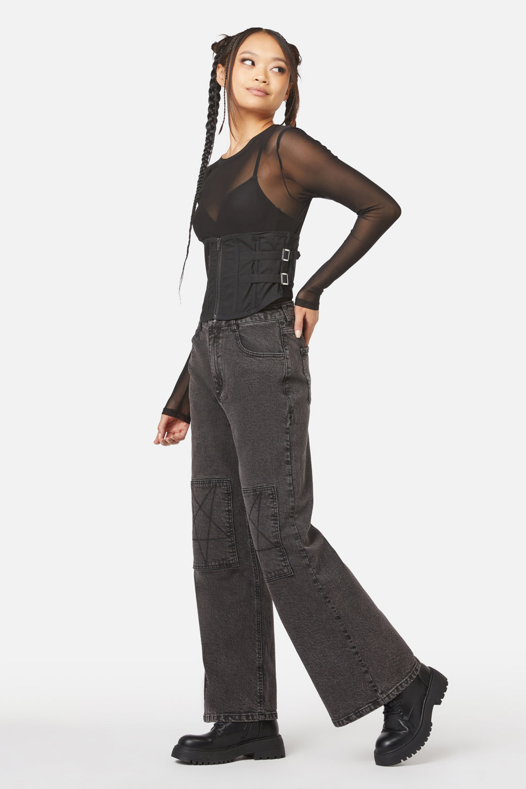 Dangerfield - Field Work Utility Underbust Corset - black