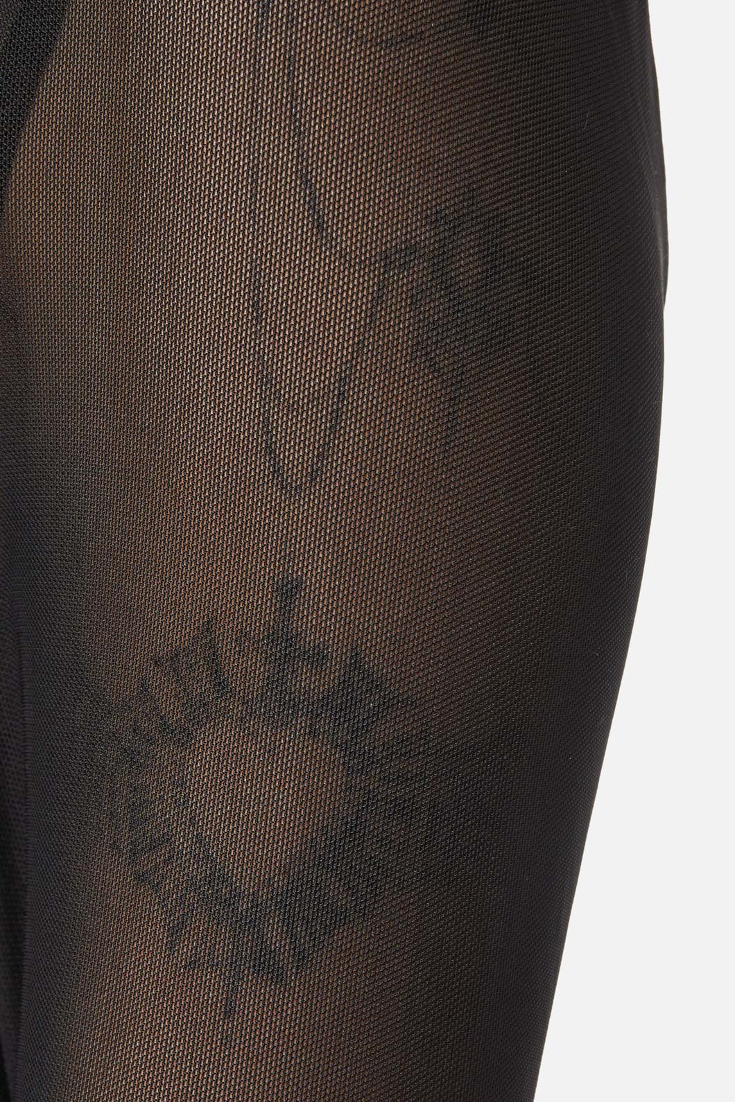 Dangerfield - Basic Mesh Long Sleeve Top - black