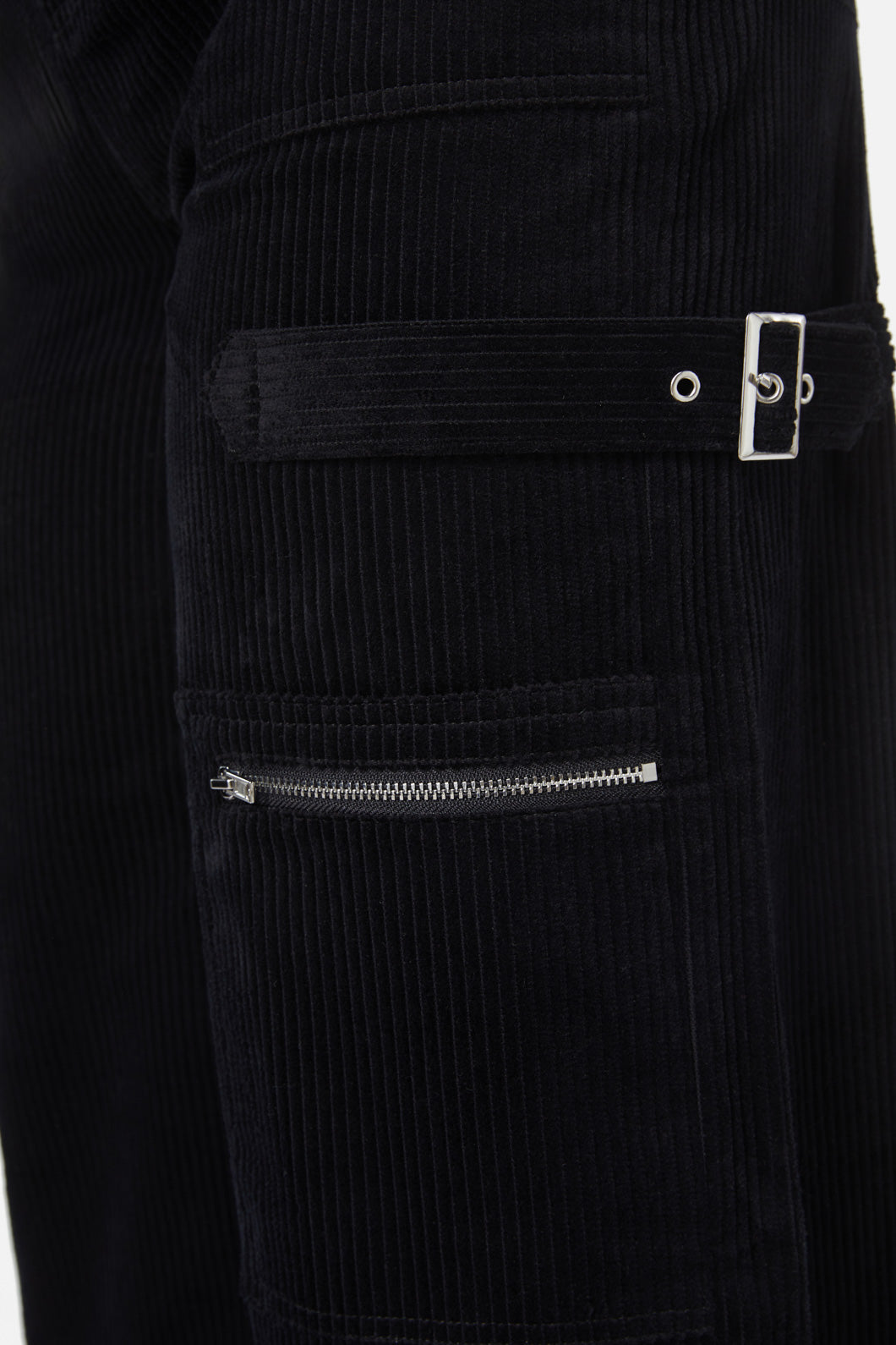 Dangerfield - Dolly Cord Wide Leg Cargo - black