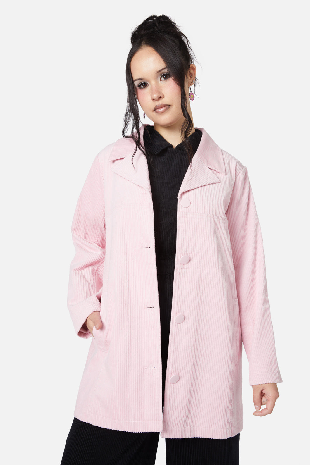 Dangerfield - Dolly Cord Jacket - pink