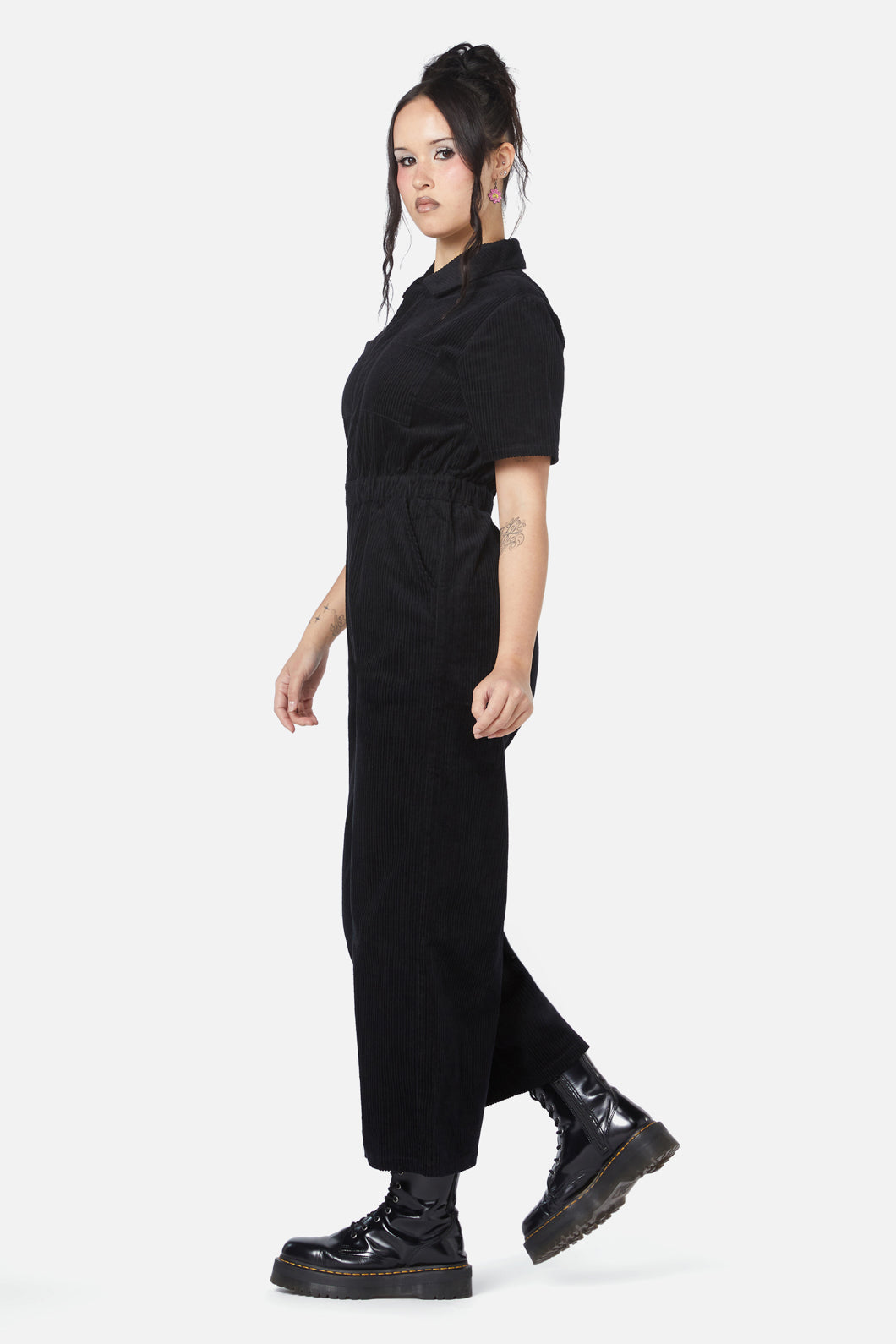 Dangerfield - Dolly Cord Boilersuit - black