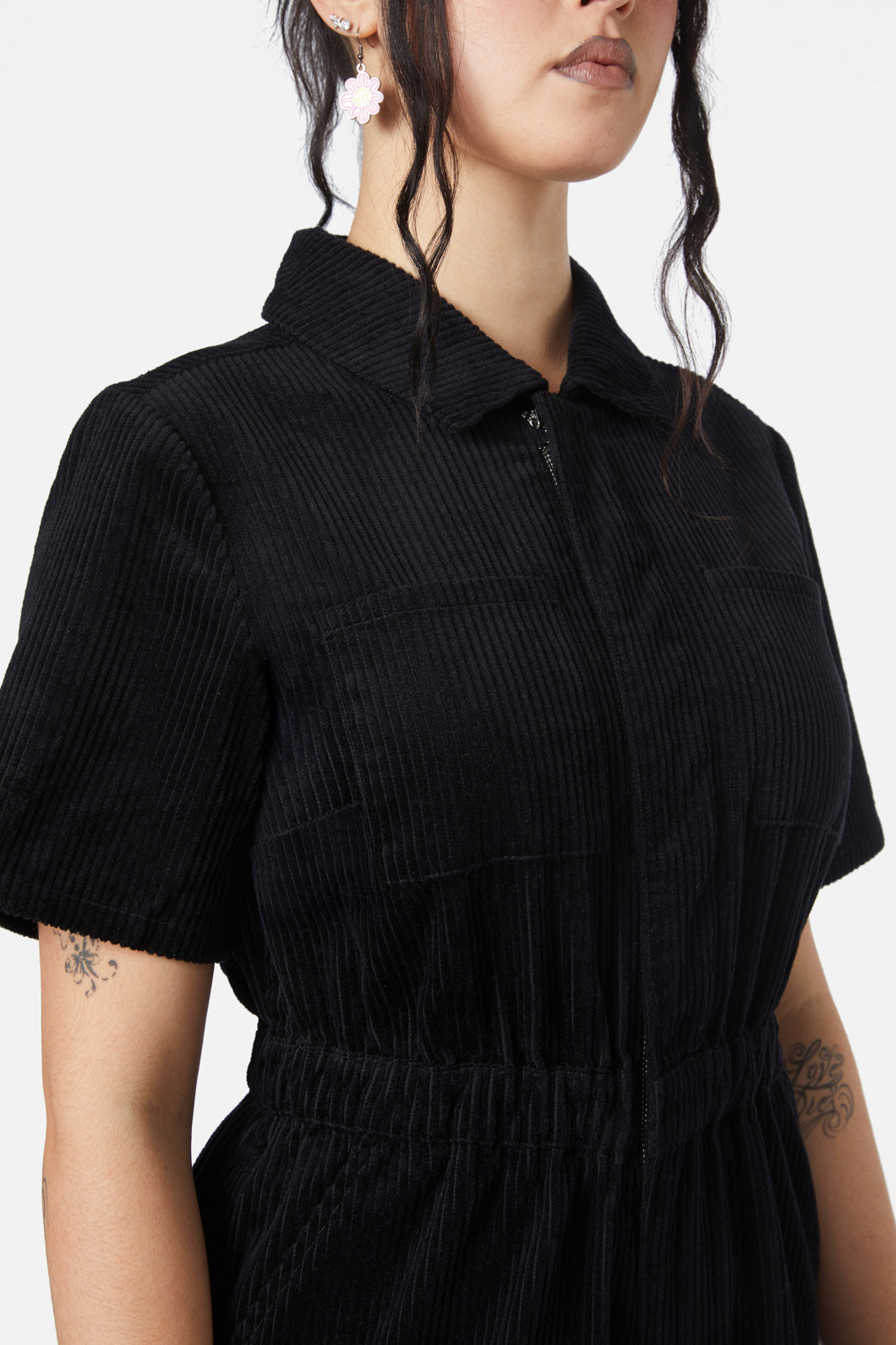 Dangerfield - Dolly Cord Boilersuit - black