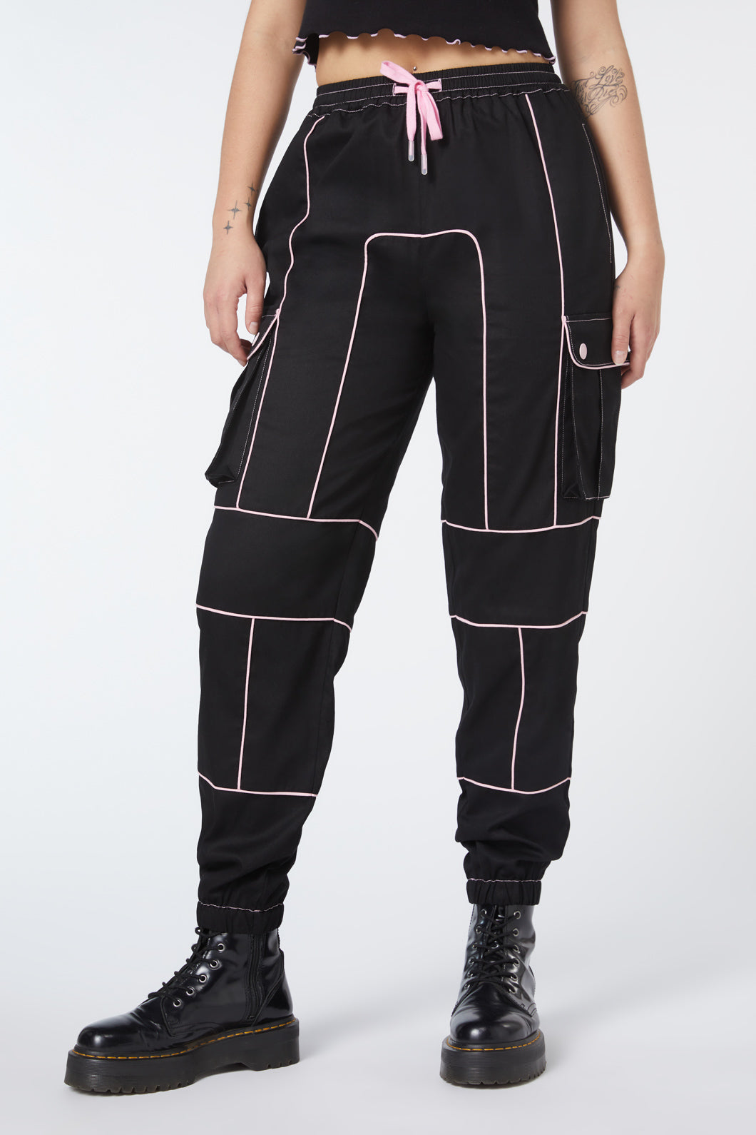 Dangerfield - Bebe Cuffed Cargo - black