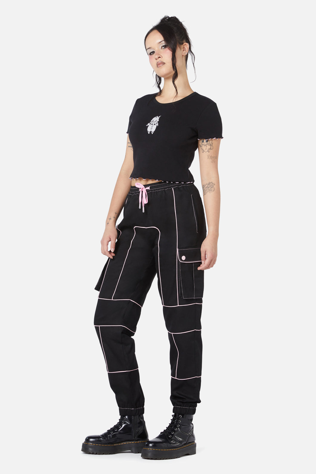 Dangerfield - Bebe Cuffed Cargo - black