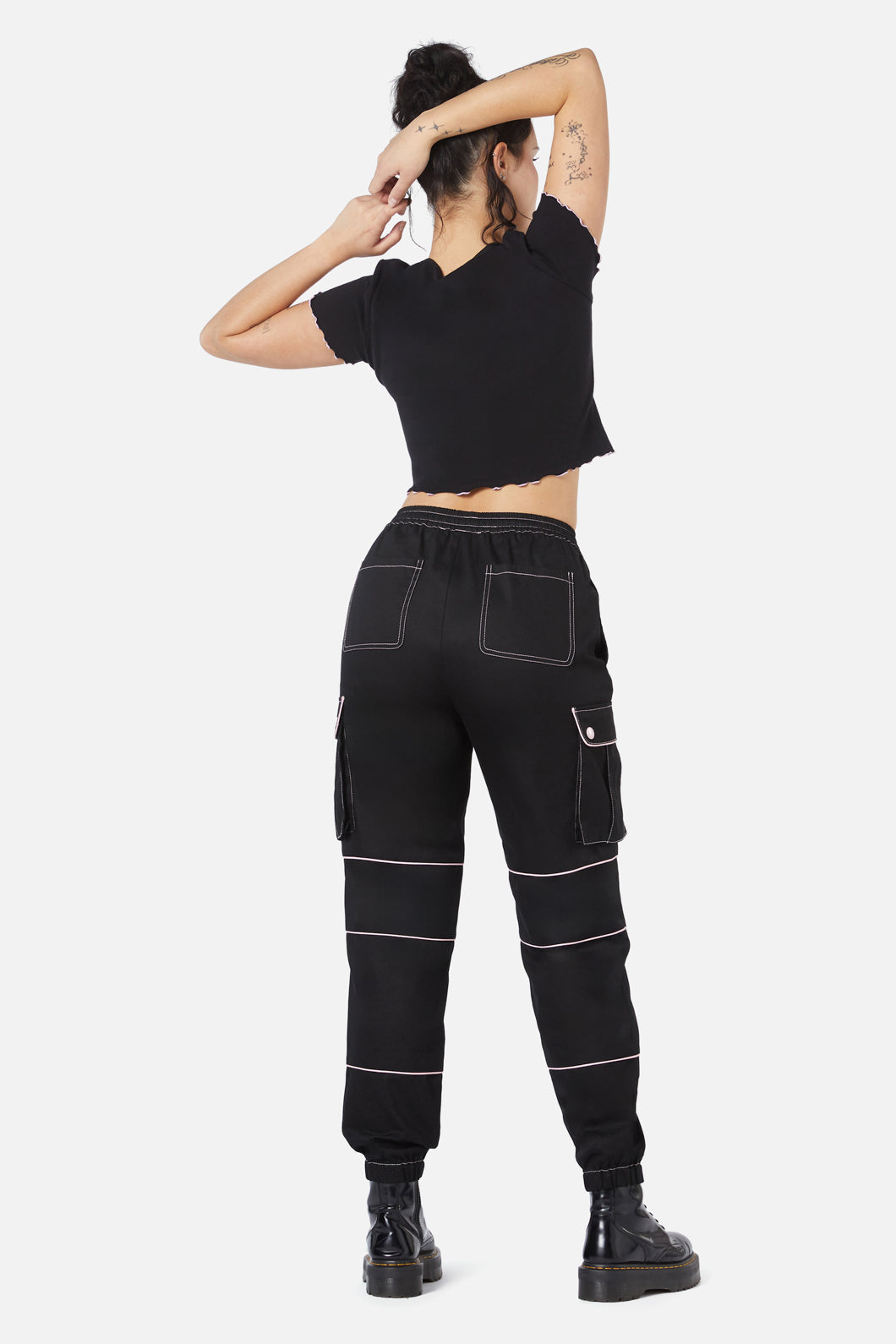 Dangerfield - Bebe Cuffed Cargo - black