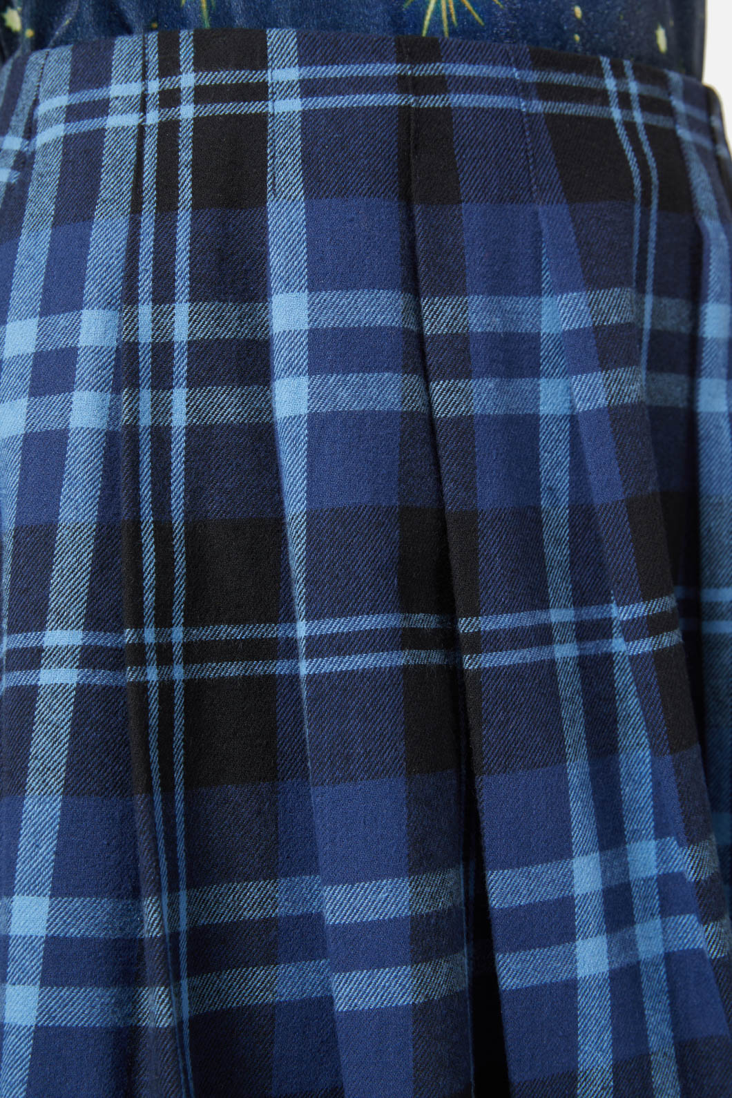 Dangerfield - Moonlit Tartan Skirt - navy