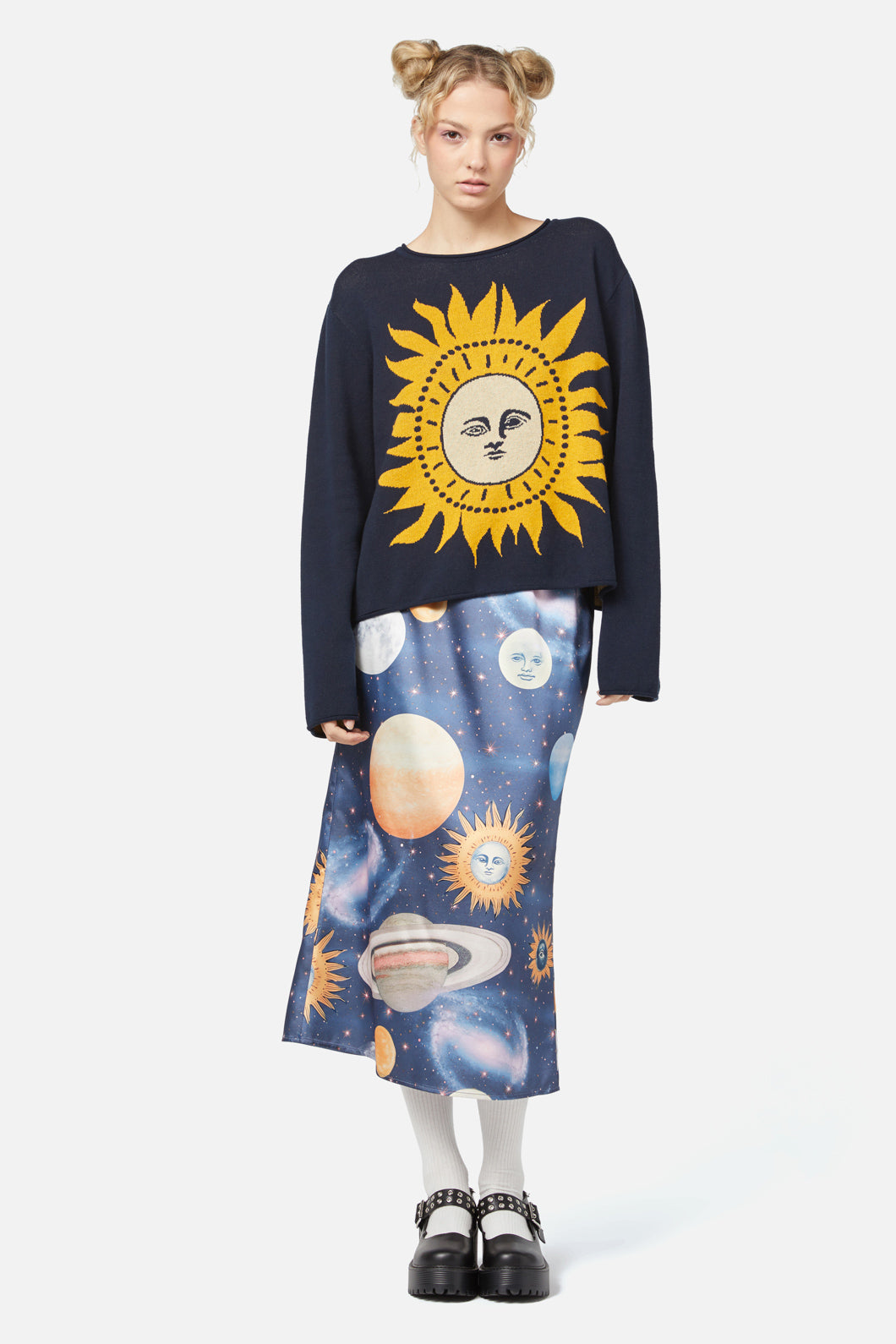 Dangerfield - Sun Placement Knit - navy