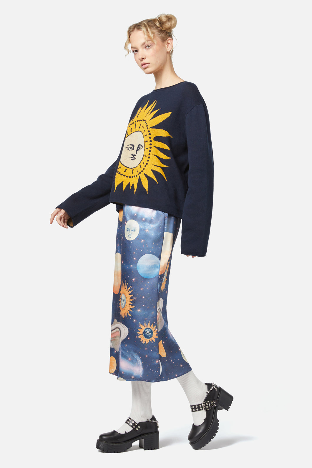 Dangerfield - Sun Placement Knit - navy
