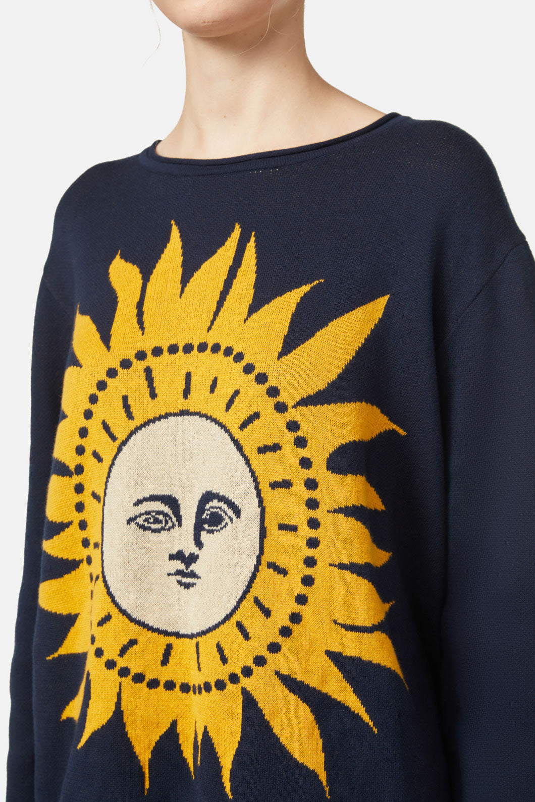 Dangerfield - Sun Placement Knit - navy