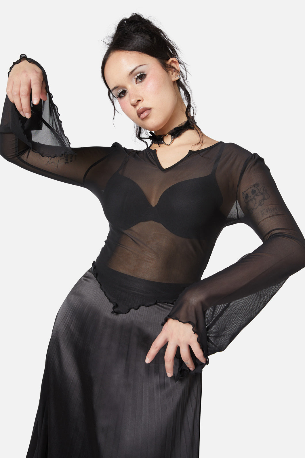 Dangerfield - Elegy Mesh Top - black