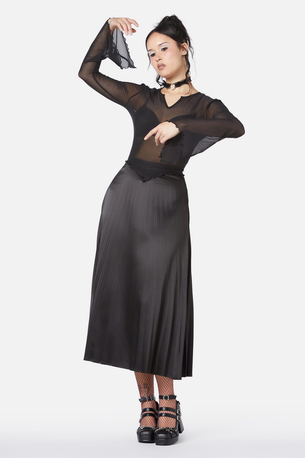 Dangerfield - Elegy Mesh Top - black
