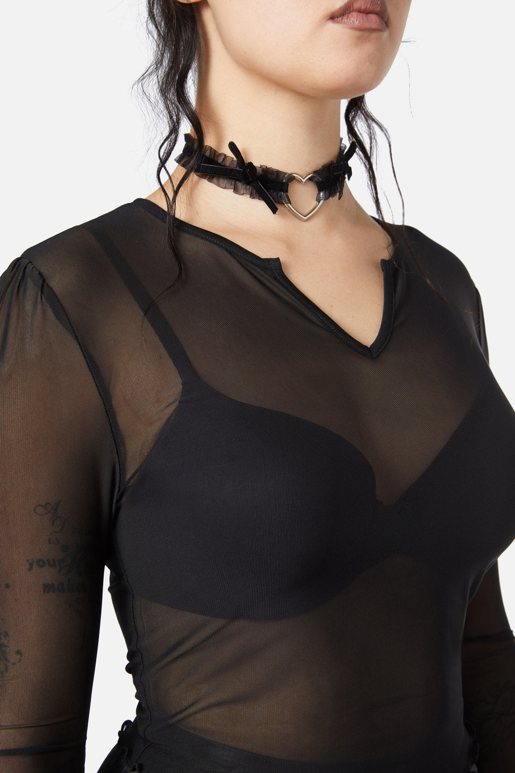 Dangerfield - Elegy Mesh Top - black