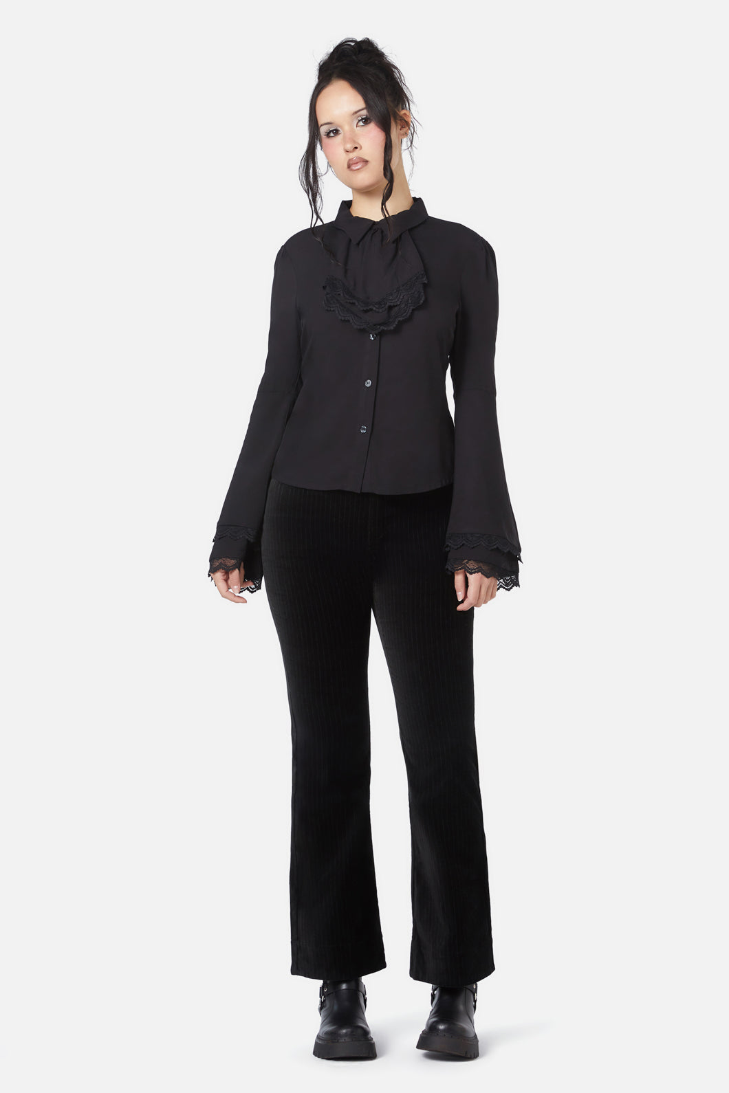 Dangerfield - Still Life Cravat Blouse - black