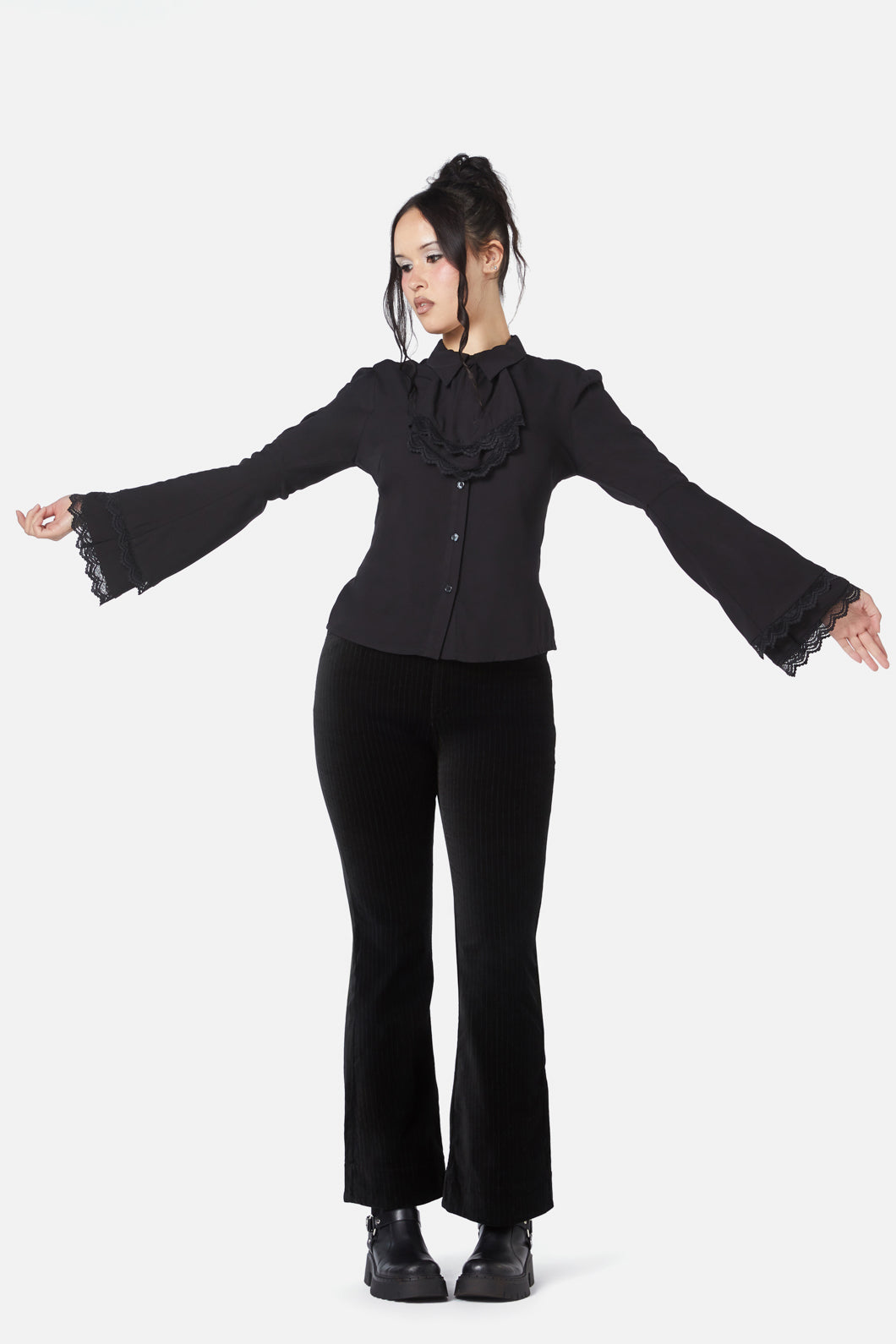 Dangerfield - Still Life Cravat Blouse - black