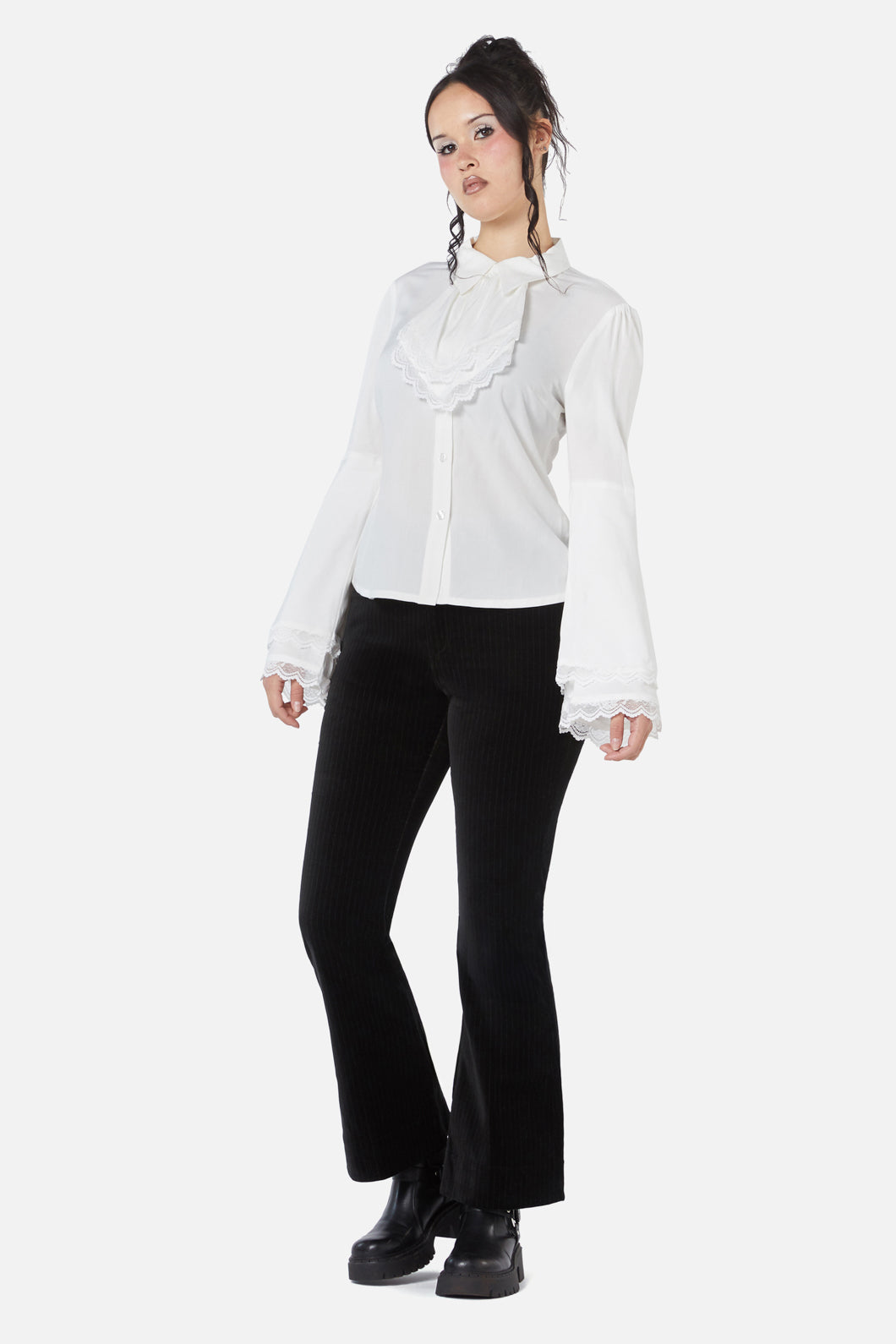 Dangerfield - Still Life Cravat Blouse - cream