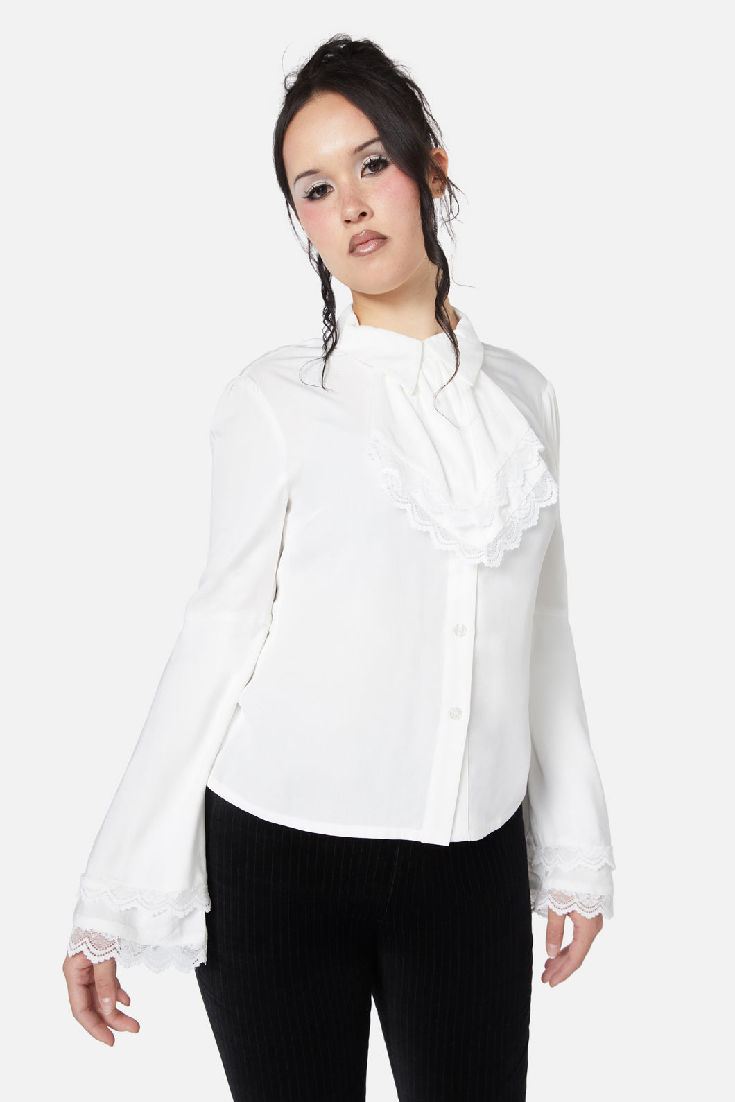 Dangerfield - Still Life Cravat Blouse - cream