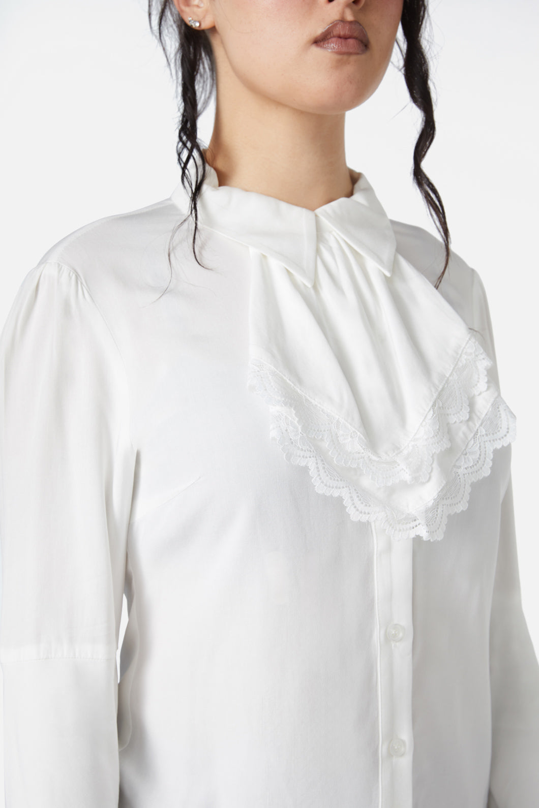 Dangerfield - Still Life Cravat Blouse - cream