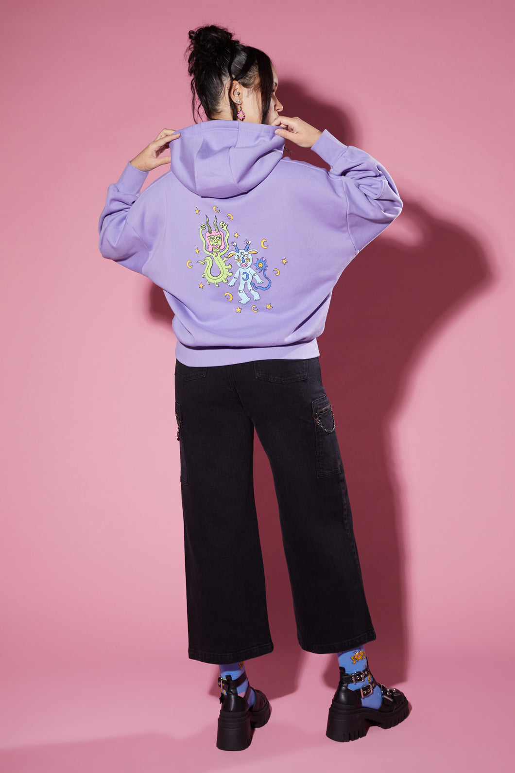 Dangerfield - Besties Celestial Hoodie - purple