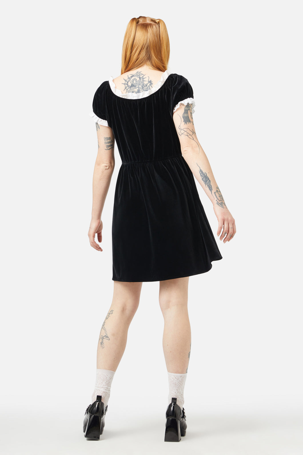 Dangerfield - Discord Velvet Mini Dress - black