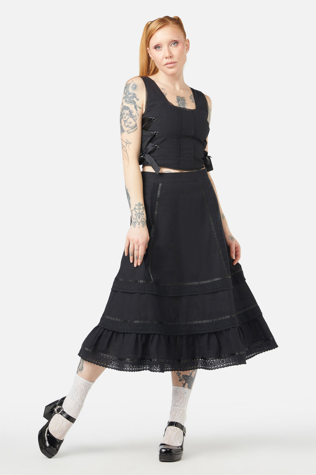 Dangerfield - Fighting Evil Corset Top - black