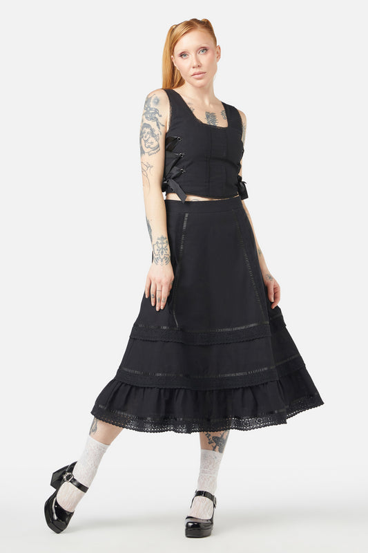 Dangerfield - Fighting Evil Corset Top - black