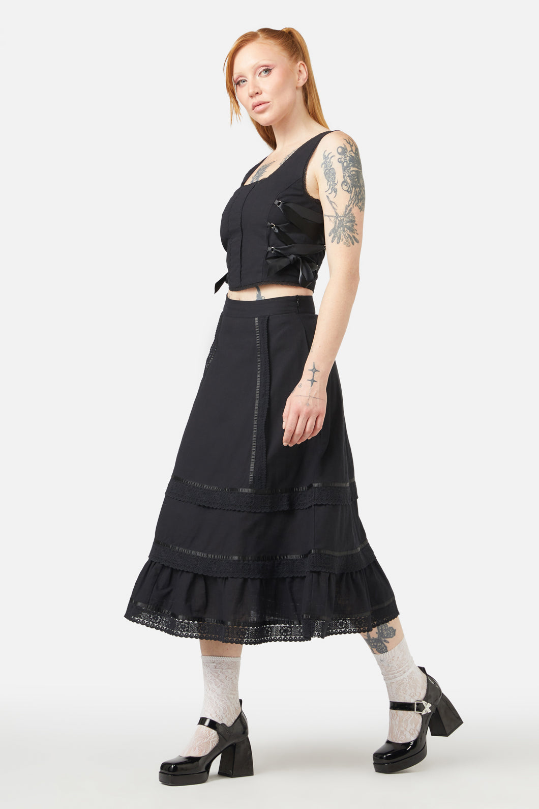Dangerfield - Fighting Evil Corset Top - black