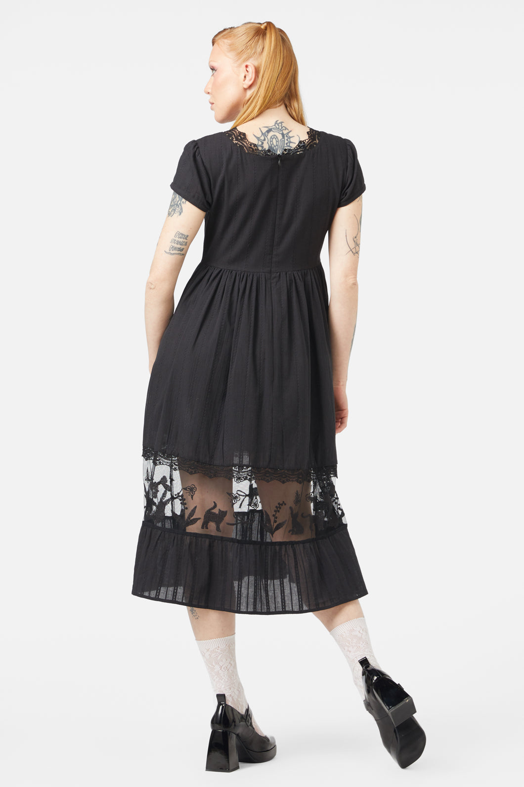 Dangerfield - Catnip Lace Dress - black
