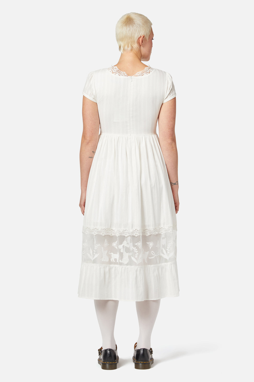 Dangerfield - Catnip Lace Dress - cream