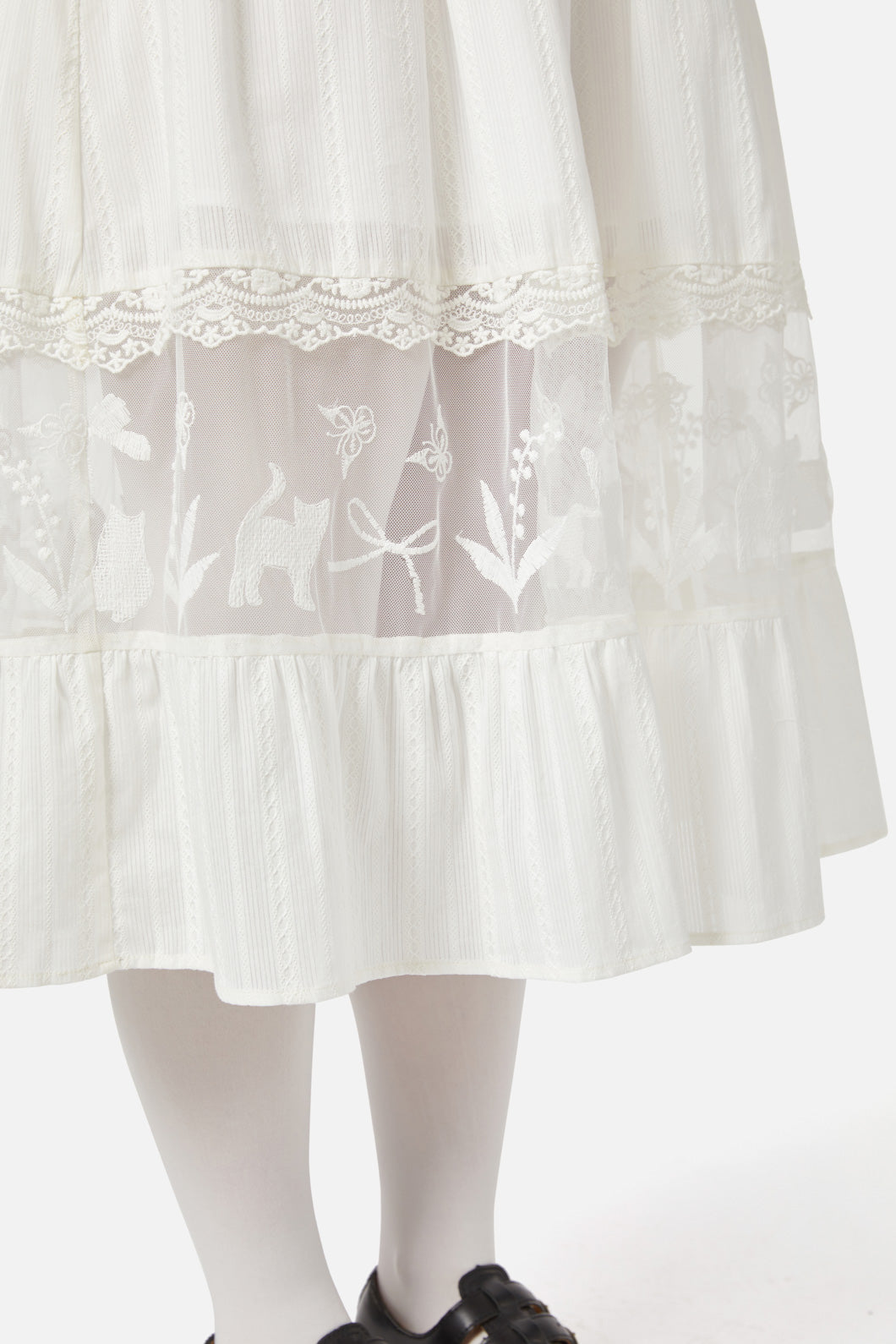 Dangerfield - Catnip Lace Dress - cream