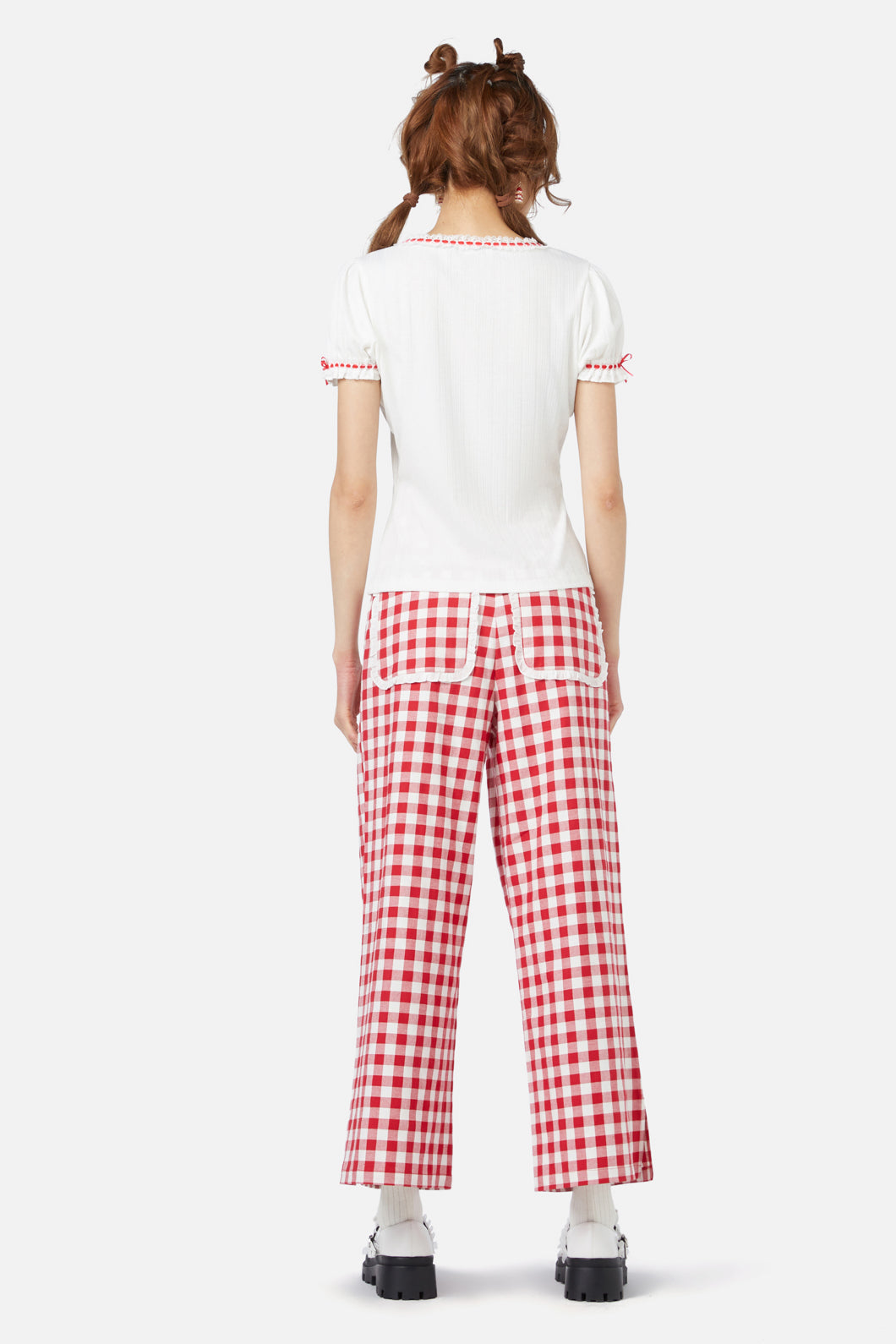 Dangerfield - Wicker Waffle Top - cream