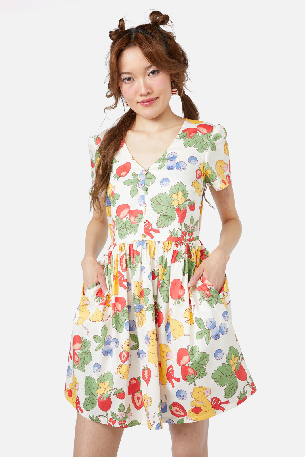 Dangerfield - Hamper Printed Dress - multi
